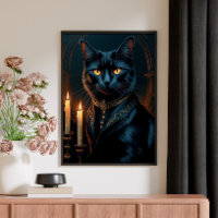 Galerie d'Art de Chat Noir Médiéval Victorien