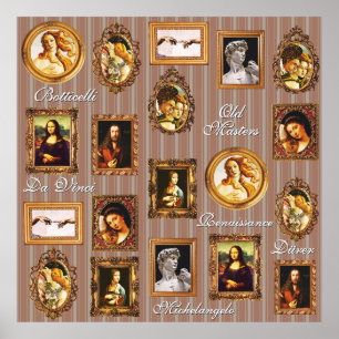 Poster Galerie d'art Renaissance Beige Mocha Mousse Grill