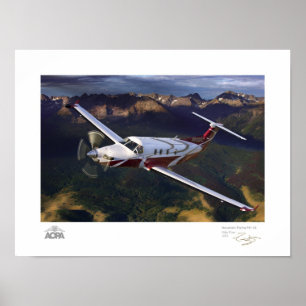 Poster Galerie Mountain Flying PC-12