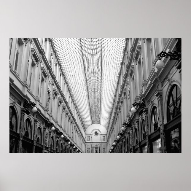 Poster Galeries Royal Saint Hubert, Bruxelles, Belgique (Devant)