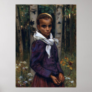 Poster Gallen-Kallela - A Study Of A Girl