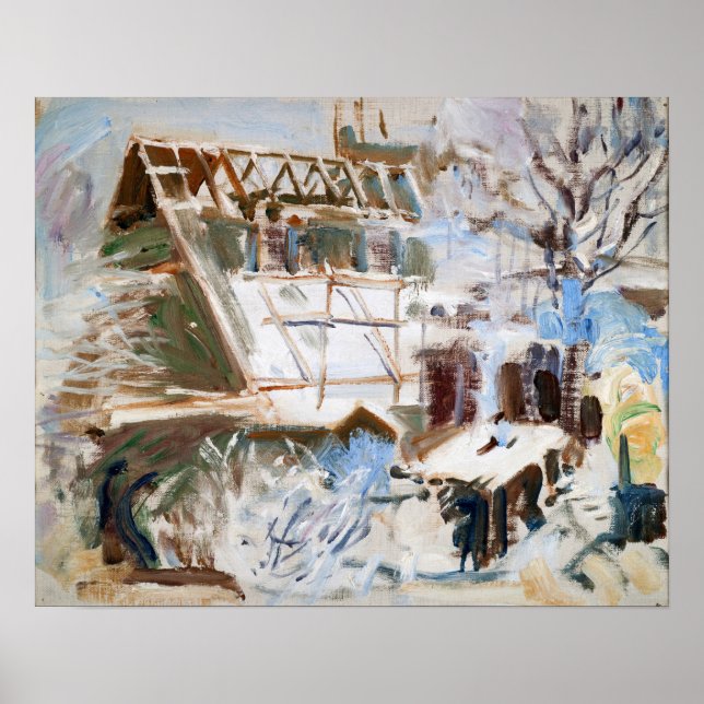 Poster Gallen-Kallela - Atteller de Tarvusta (Devant)