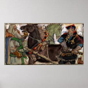 Poster Gallen-Kallela - Brouillon de poésie, Grand-Kaleva