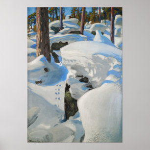 Poster Gallen-Kallela - La tanière du lynx