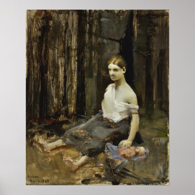 Poster Gallen-Kallela - Naissance Clandestine (Devant)