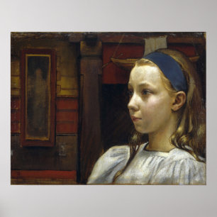 Poster Gallen-Kallela - Tête D'Une Petite Fille Anna