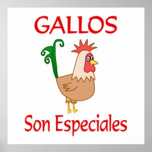 Poster Gallos Son Especiales