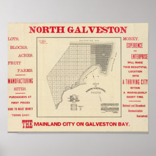 Poster Galveston du Nord