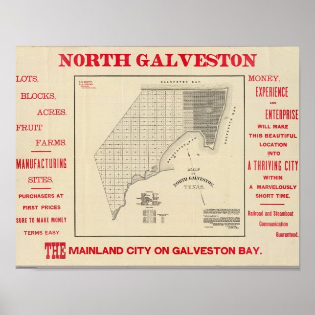 Poster Galveston du Nord (Devant)