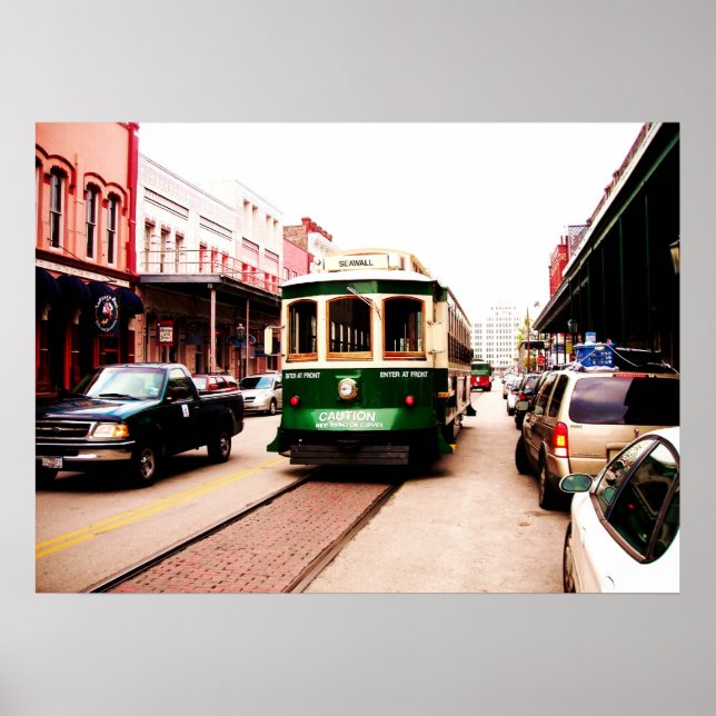 Poster Galveston Trolley 2007 (Devant)