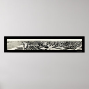 Poster Galveston TX Harbour Photo 1915
