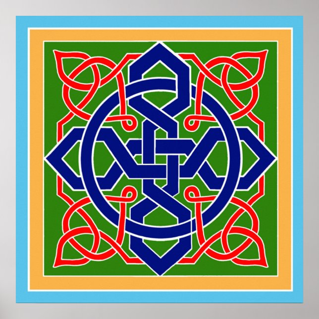 Poster Galway celtique (Devant)