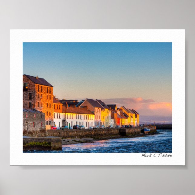 Poster Galway's Waterfront At Sunset - Irlande - Mini (Devant)