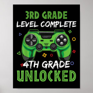 Poster Gamepad 4e qualité cadeau déverrouillé pour enfant