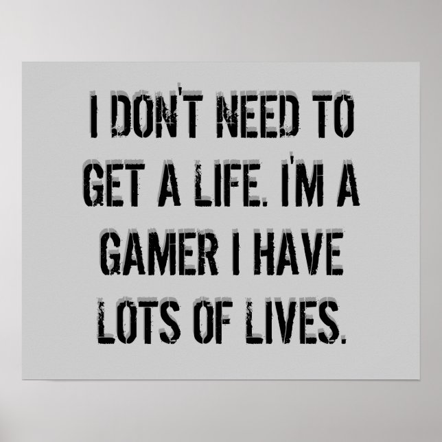 Poster Gamer (Devant)
