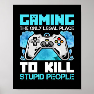 Poster Gamer Art Jeu Les Seuls Lieux Juridiques