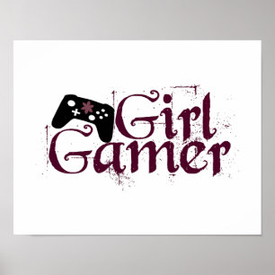 Poster Gamer de fille