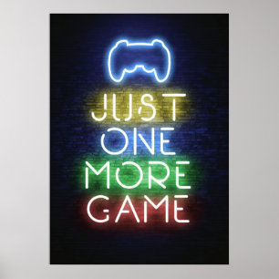 Poster Gamer Gift Gamer Juste Un Jeu De Plus