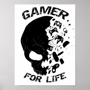 Poster Gamer pour l'affiche de la vie