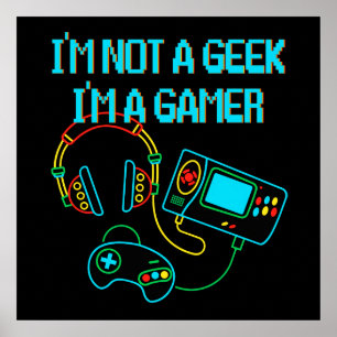 Poster Gamer Retro Neon