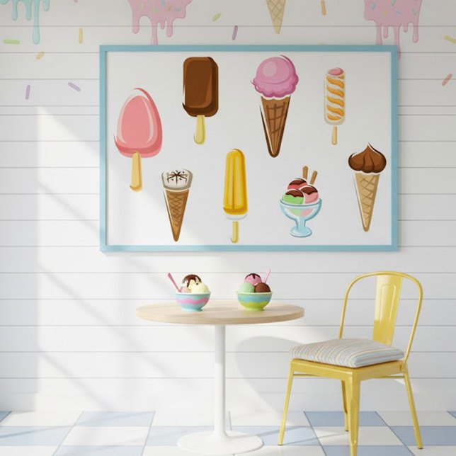 Poster Gamme De Glaces (Créateur téléchargé)