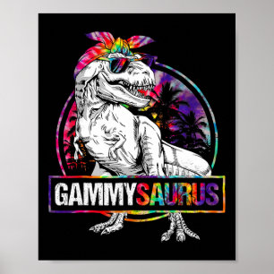 Poster Gammysaurus Dinosaure Gammy Saurus Famille Assorti