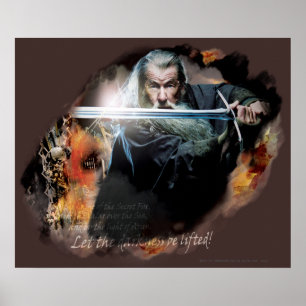Poster Gandalf Avec Épée Au Combat