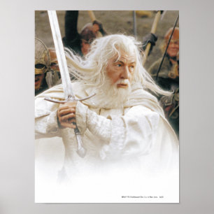 Poster GANDALF™ Combattre avec épée