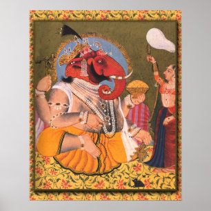 Poster Ganesh adapté à l'encadrement ou à l'affich