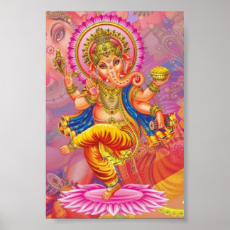 Poster Ganesha Déesse Éléphant