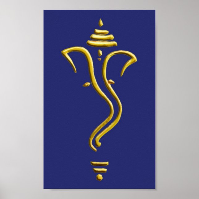 Poster Ganesha d'or II (Devant)