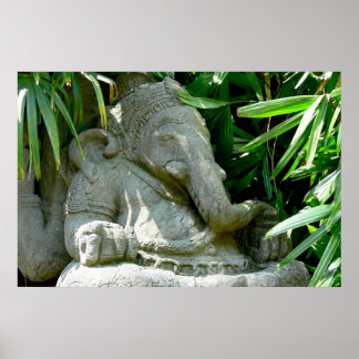 Poster Ganesha Parmi Le Foliage