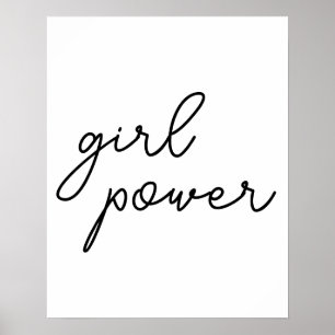 Poster Gang de Filles Design Féminisme Moderne Puissance
