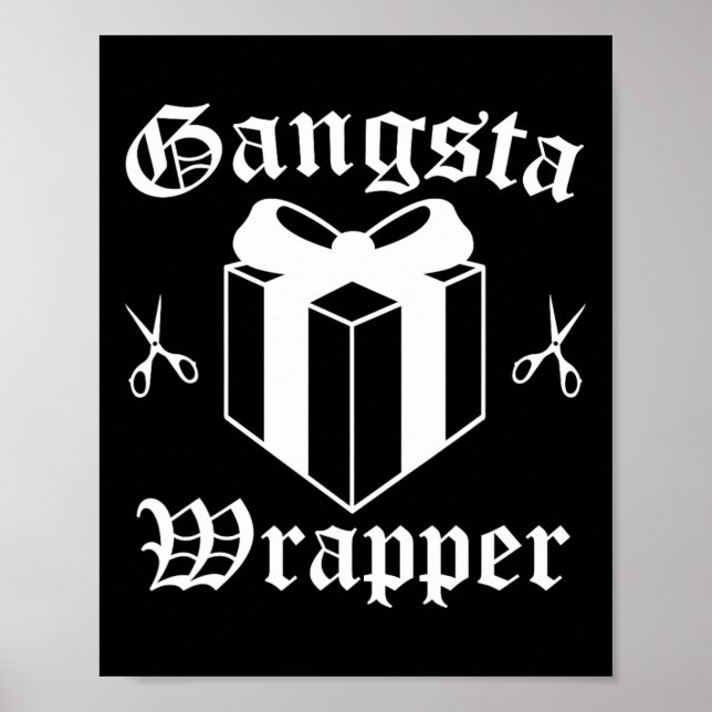 Poster Gangsta Wrapper Noël (Devant)