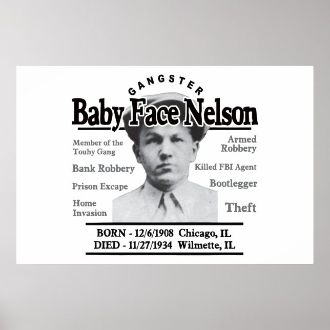 Poster Gangster Baby Face Nelson (Devant)