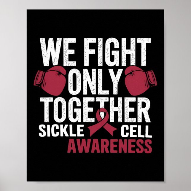 Poster Gant de boxe de sensibilisation à la faucille Nous (Devant)