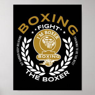 Poster Gants De Boxe Rétro Aimer Cadeaux Pour Boxers 6