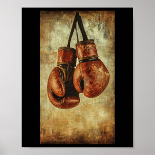 Poster Gants de boxe Sport Boxer Invite Mixed martial art