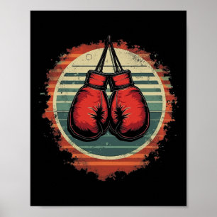 Poster Gants de boxe Vintages