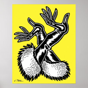 Poster Gants Vana DeVinyl™/Fun-Fur, PVC