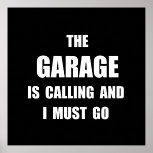 Poster Garage appelle