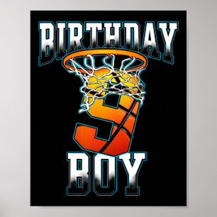 Poster Garçon 9 Ans Cadeaux Anniversaire Bysketbyll Perso
