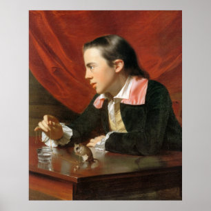 Poster Garçon avec un écureuil, par John Singleton Copley