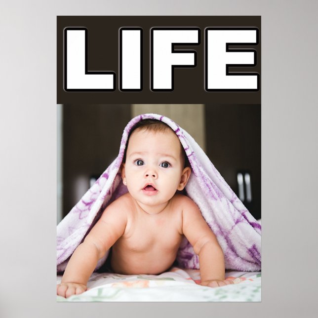POSTER GARÇON BÉBÉ PRO-VIE AVEC BLANCHET (Devant)