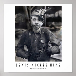 Poster Garçon de culbuteur au mien de la Virginie