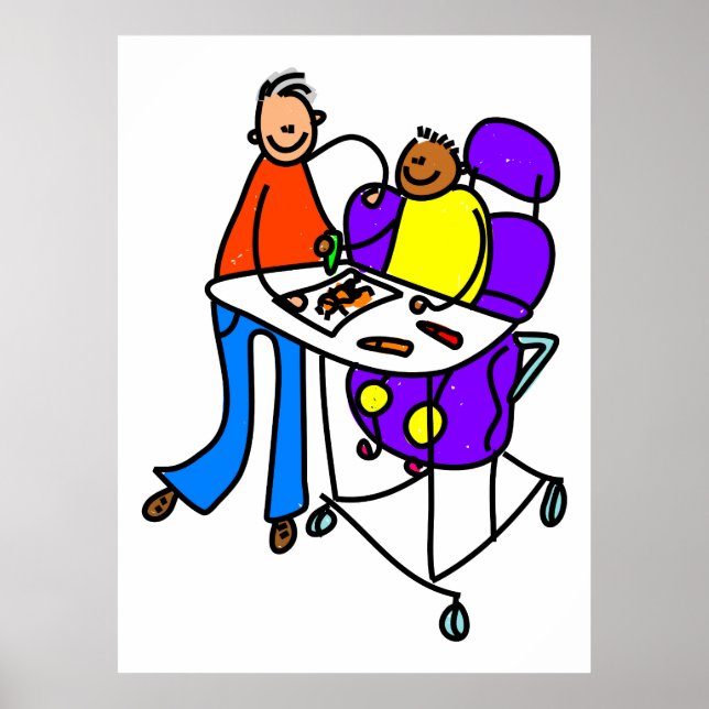 Poster Garçon désactivé (Devant)