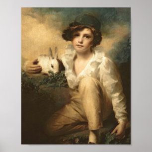 Poster Garçon Et Lapin De Sir Henry Raeburn