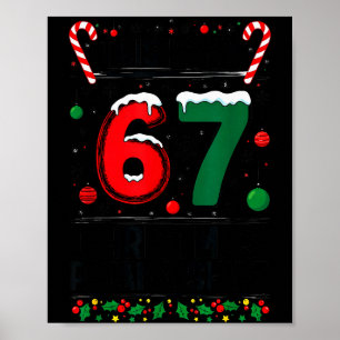 Poster Garçon Filles 6 7 Xmas Drôle 67 Mème C'est Mon Chr