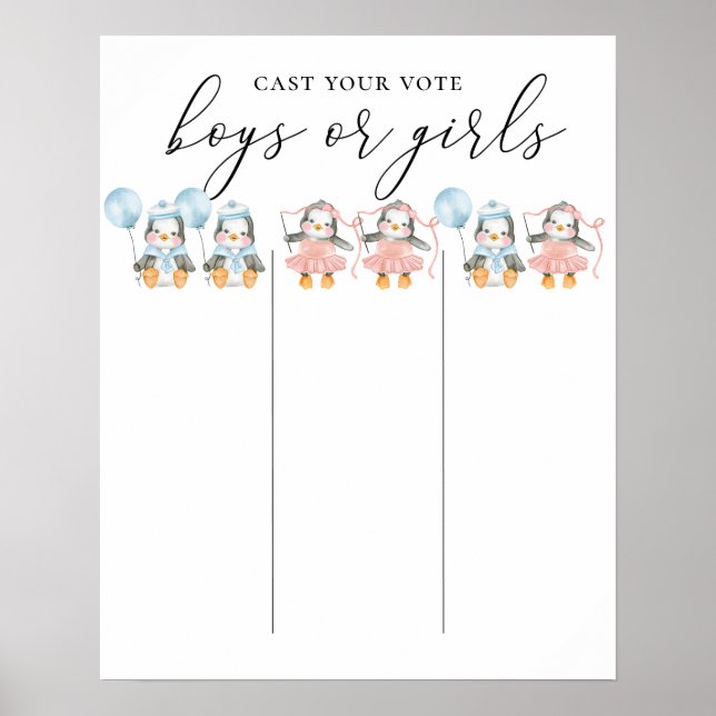 Poster Garçon ou fille. Le double genre révèle. Conseil d (Devant)