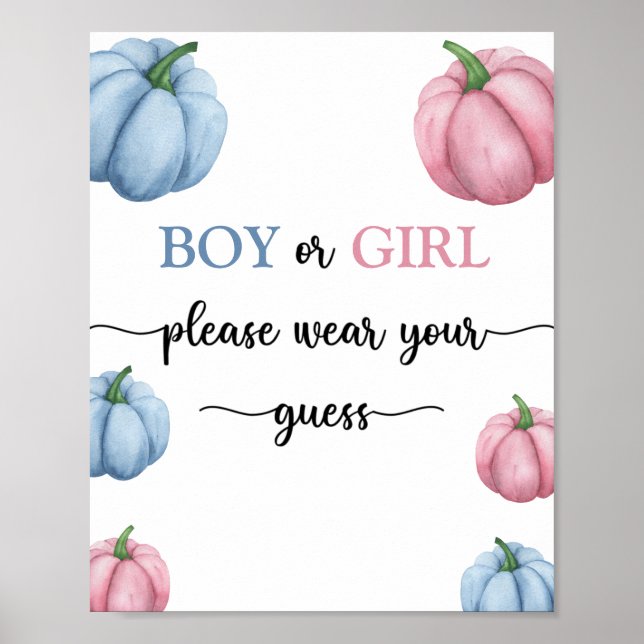 Poster Garçon ou fille s'il vous plaît porter votre devis (Devant)